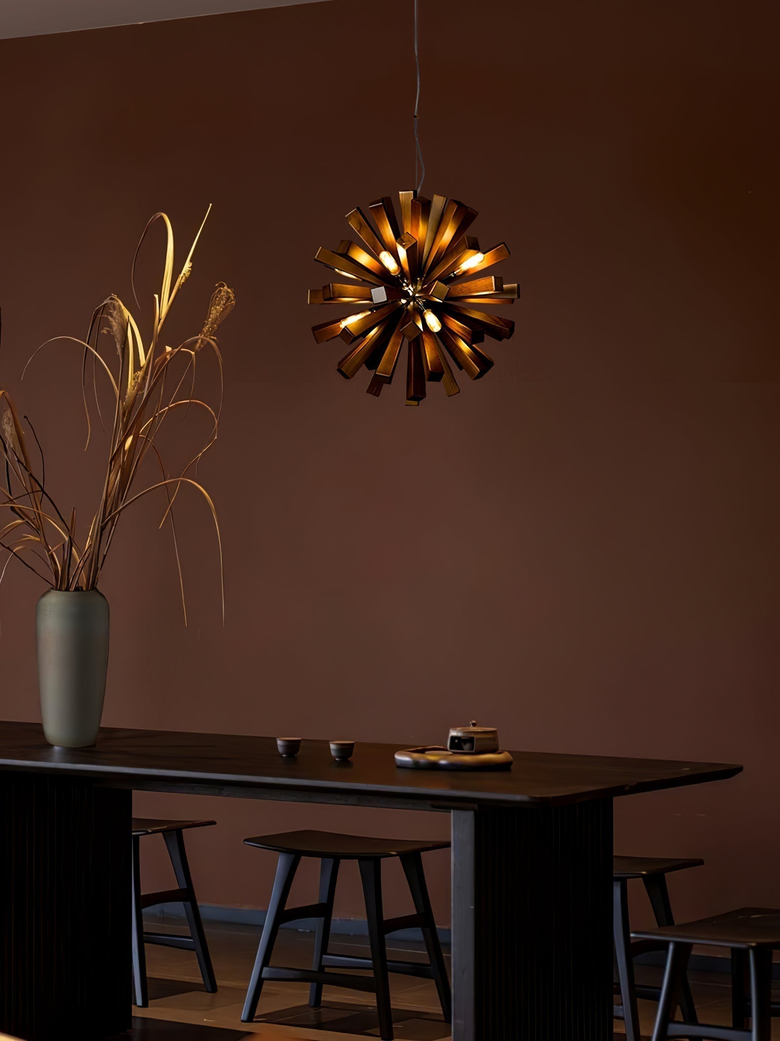 Nova Premium Nordic Art Holzstrahl Kronleuchter-Letslighting