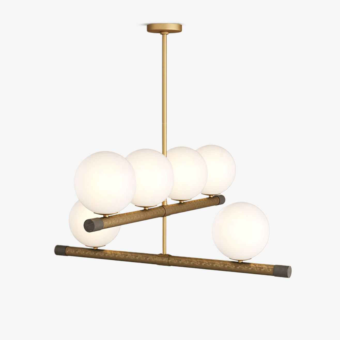 Riley Moderner Glas-Kronleuchter-Letslighting