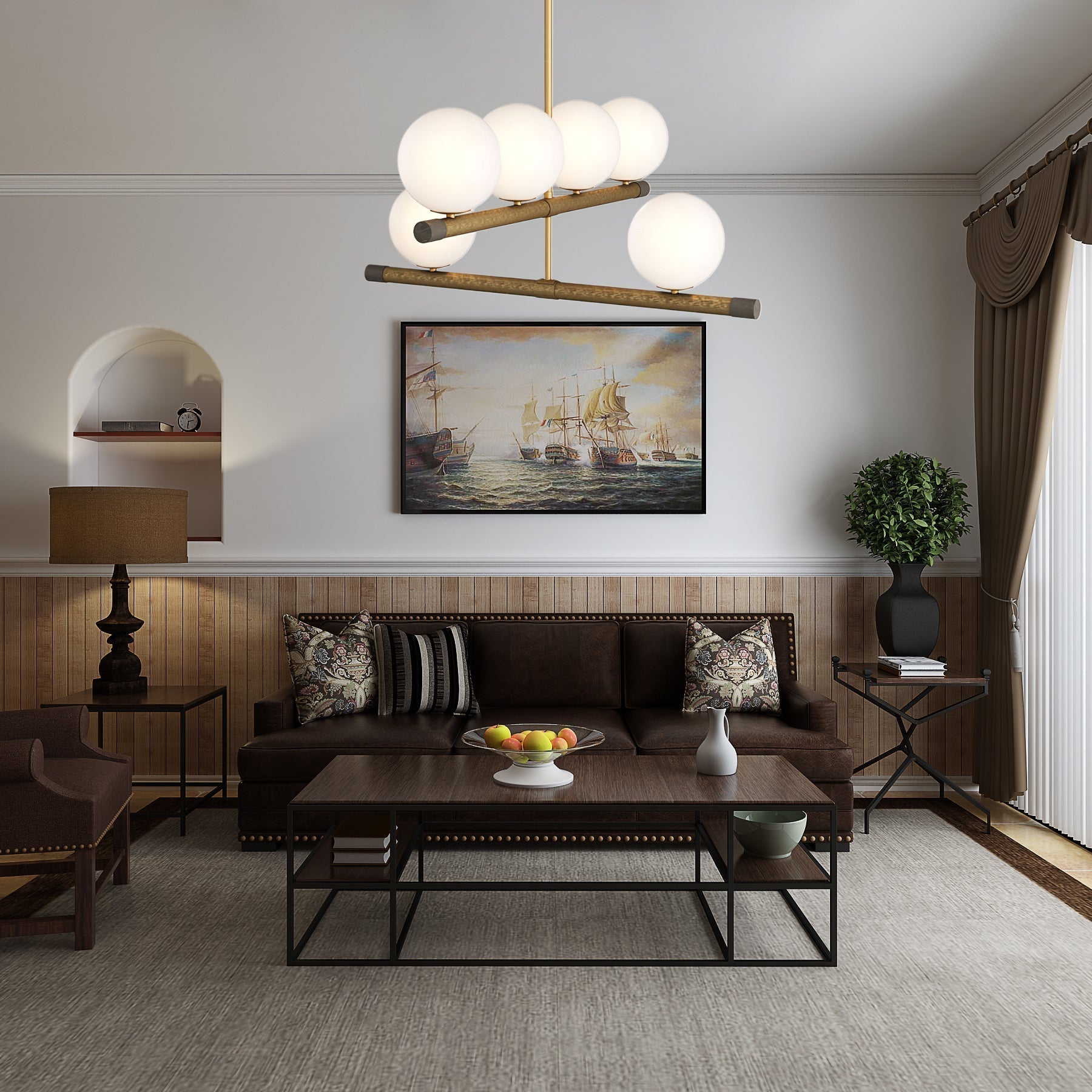 Riley Moderner Glas-Kronleuchter-Letslighting