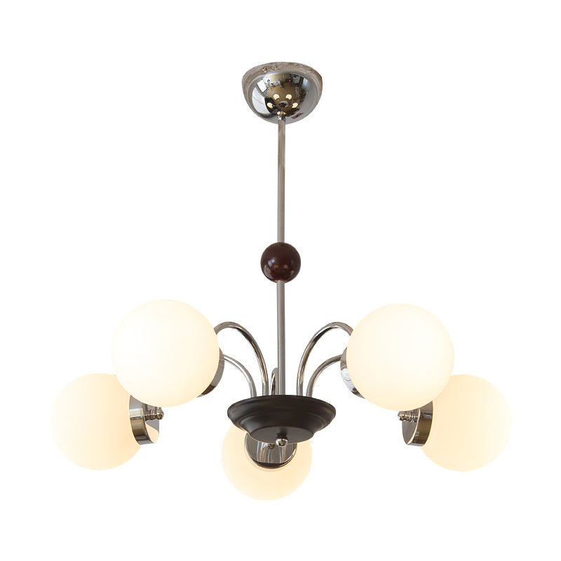 Lustra Kronleuchter Holz Glas Zeitgenössisch Gebogen-Letslighting