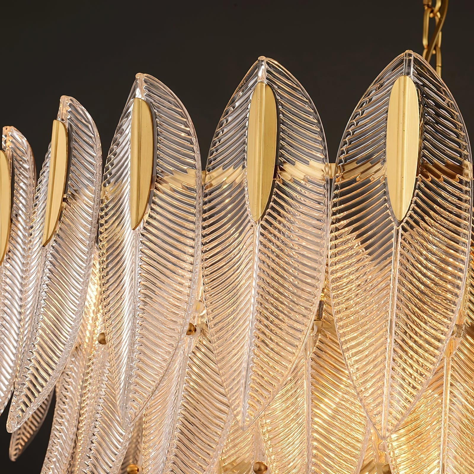 Ivthayra Postmoderner Luxus-Kronleuchter aus Messing und Glas-Letslighting