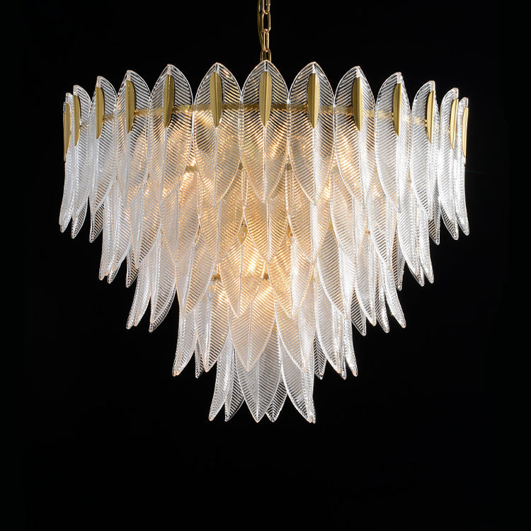 Ivthayra Postmoderner Luxus-Kronleuchter aus Messing und Glas-Letslighting