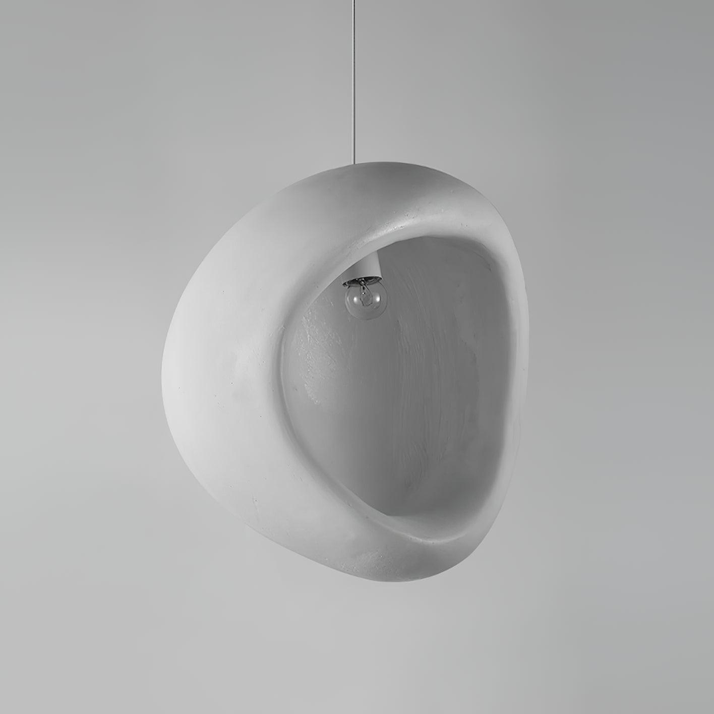 Solara Wabi-Sabi Pendelleuchte Gips Organische Hohlform Träne-Letslighting
