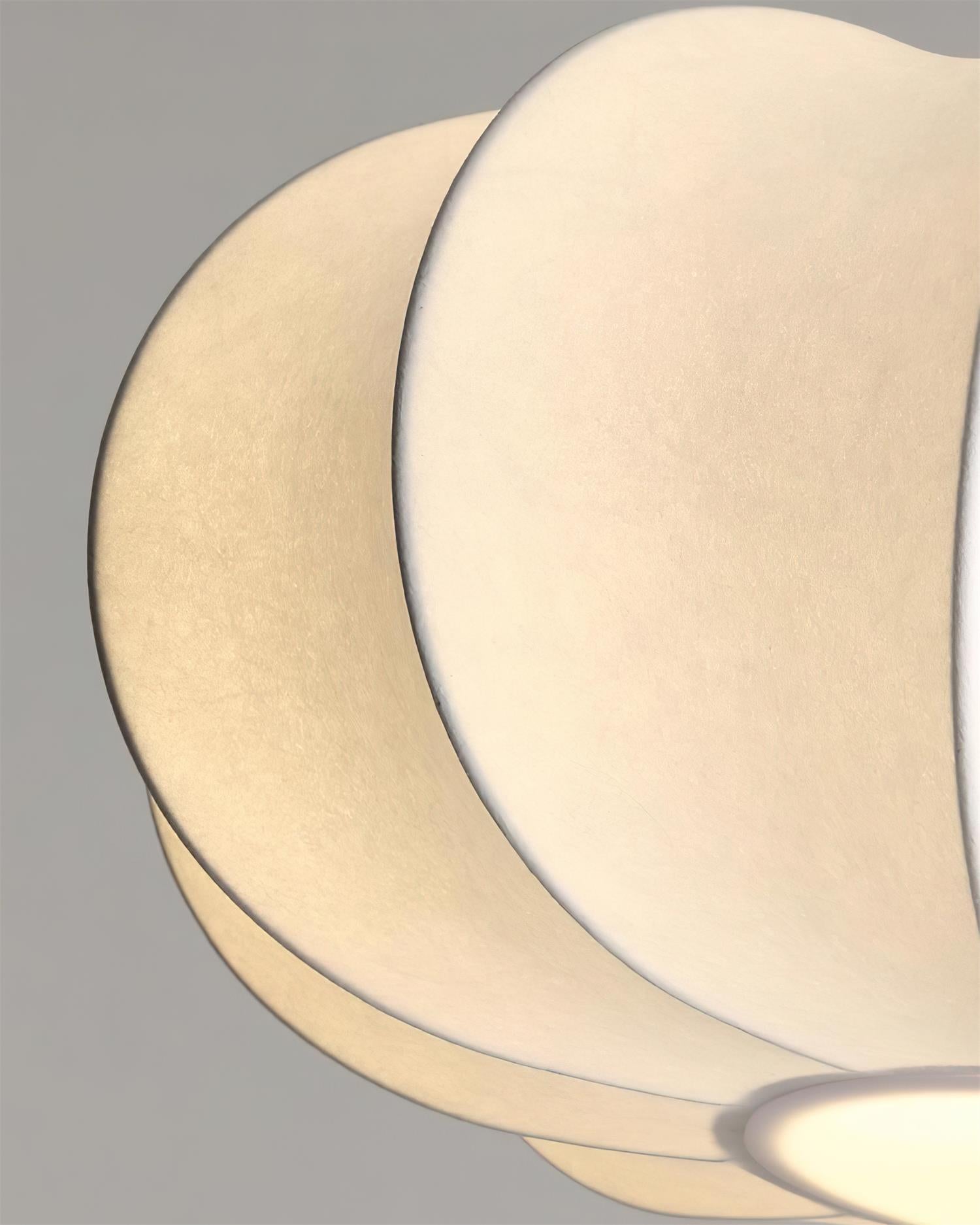 Jovian White Sculpted Pendant Lamp - Letslighting