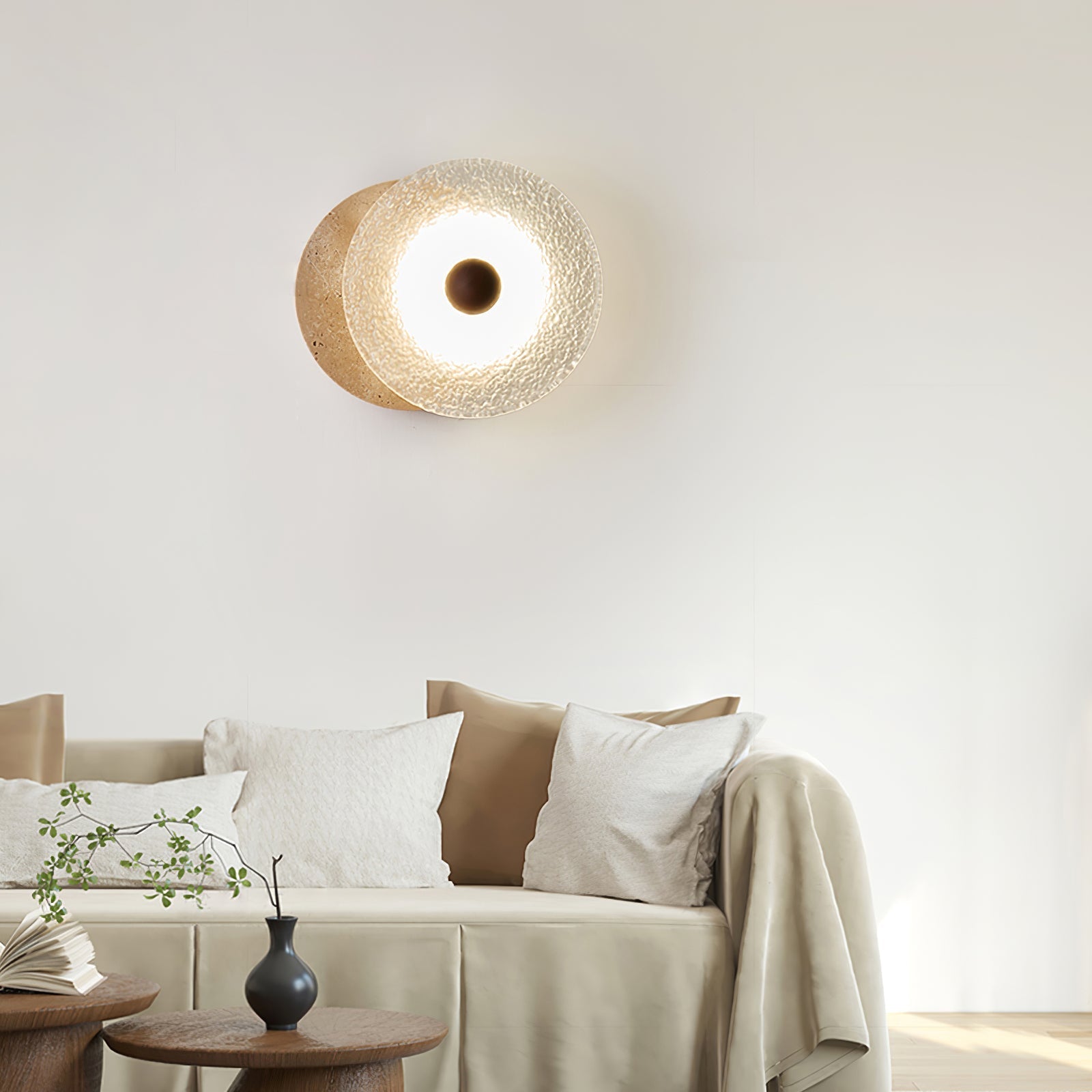 Olivia Travertine Wall Light - Neutralighting