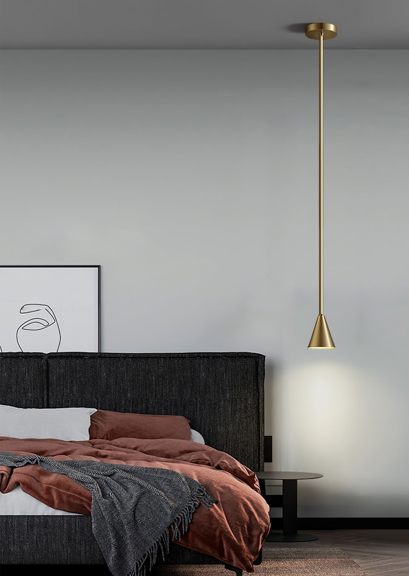 Cutheion Moderne minimalistische Pendelleuchte aus Messing-Letslighting
