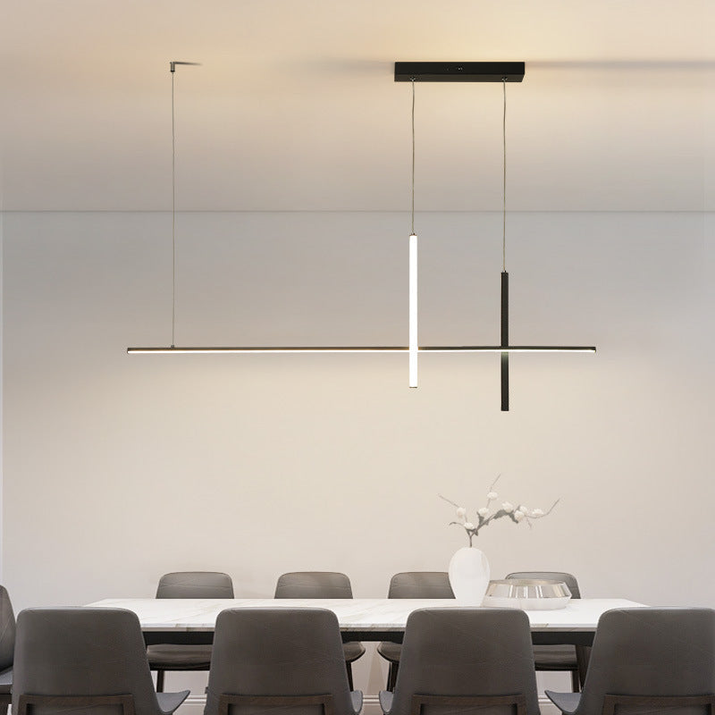 Arisha Modern Pendelleuchte Metall/Acryl Schwarz/Weiß Esszimmer
