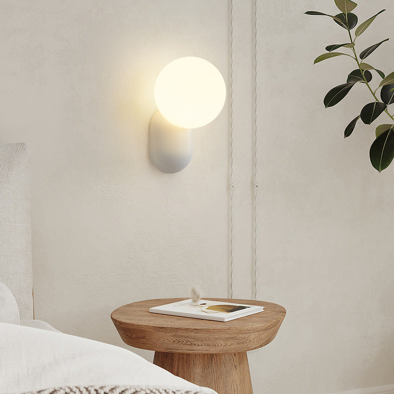 Valentina Modern LED Indoorwandleuchte Harz Glas Schlaf Wohnzimmer