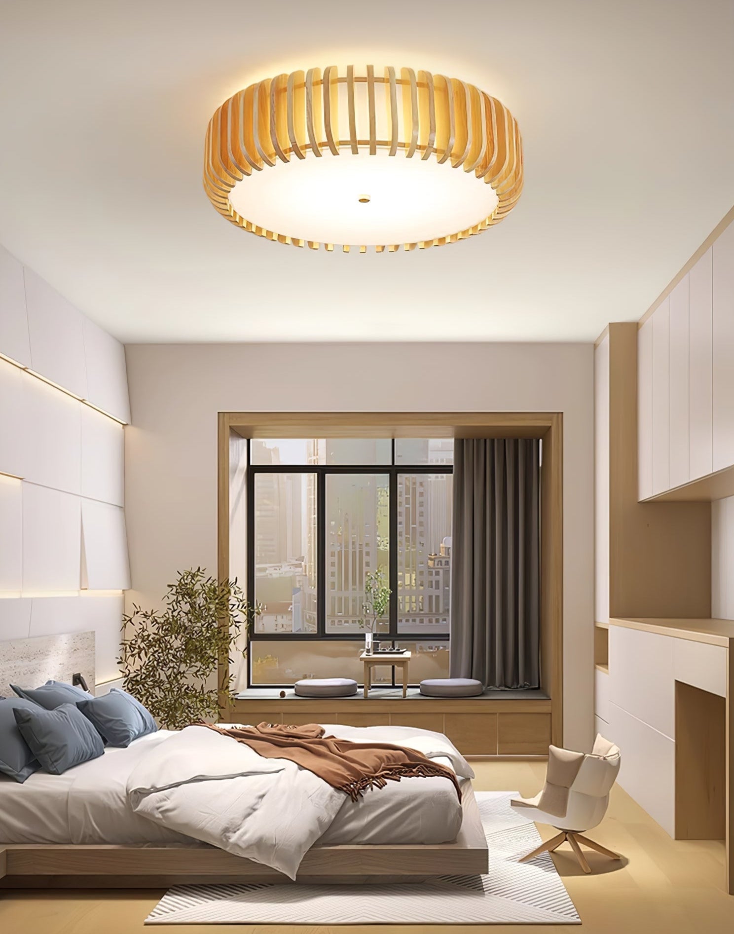 Vezorus Premium Eleganz Holz Deckenleuchte-Letslighting