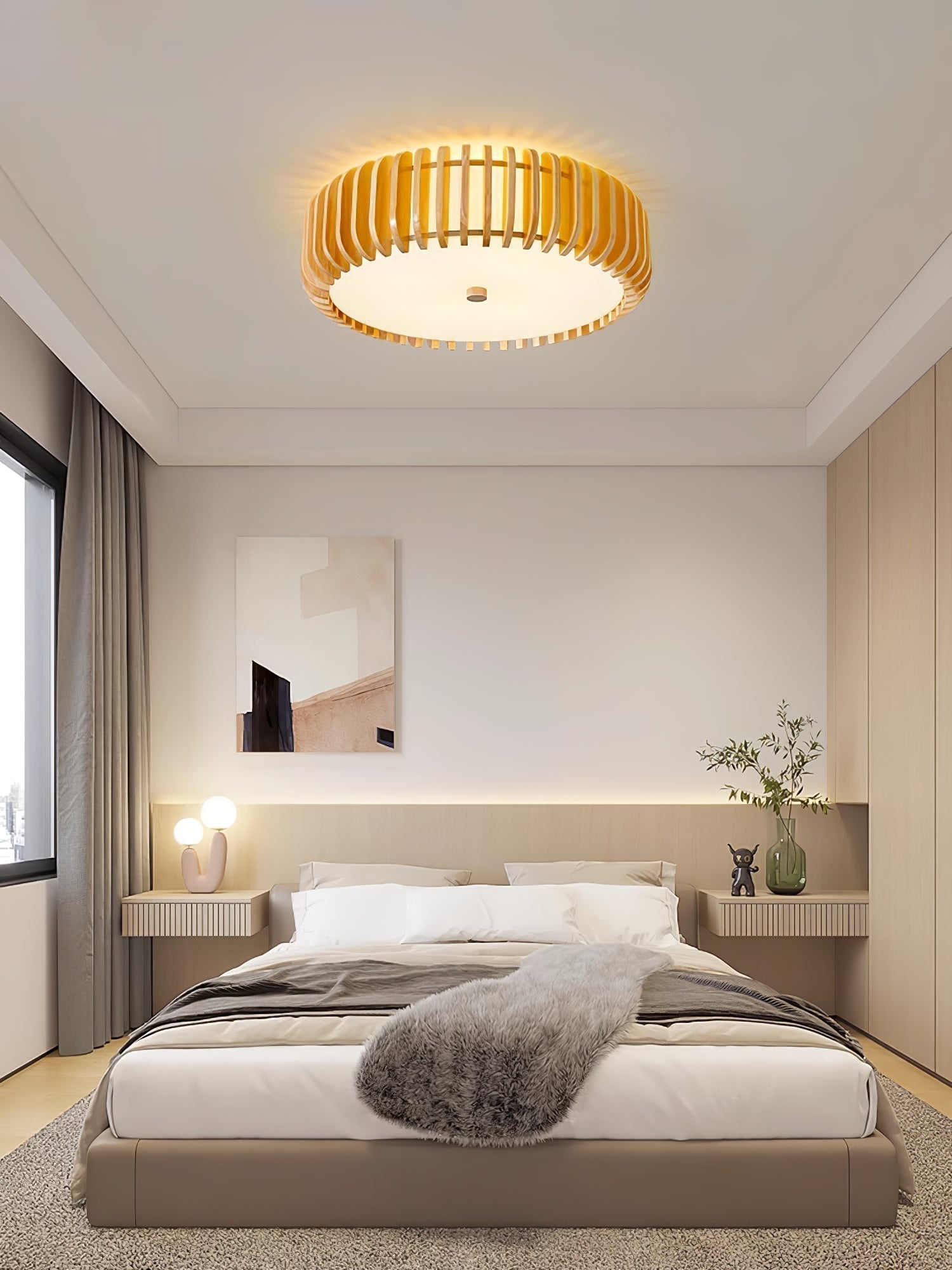 Vezorus Premium Eleganz Holz Deckenleuchte-Letslighting