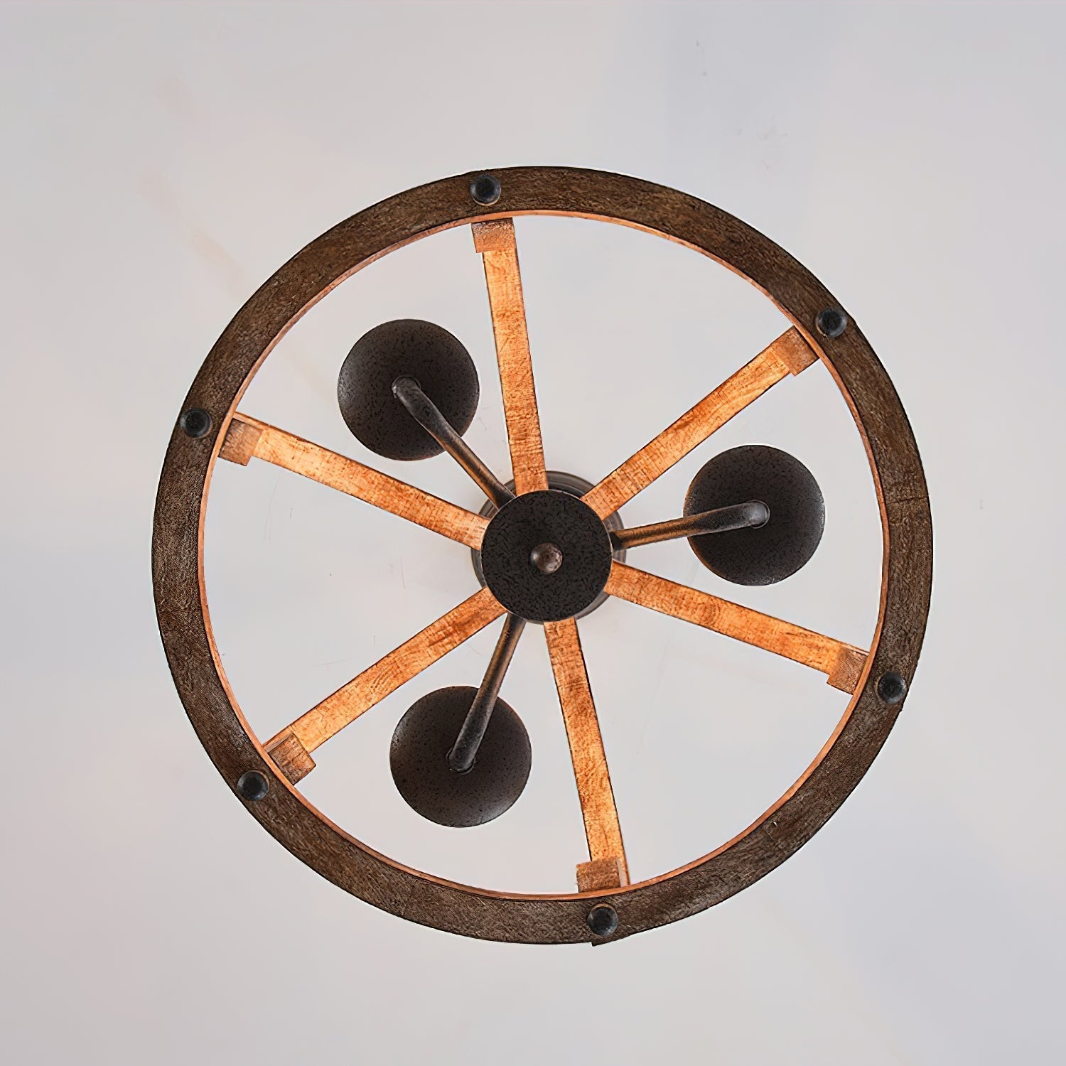 Vivinir Vintage Industrial Aura Landhaus Holz Pendelleuchte-Letslighting