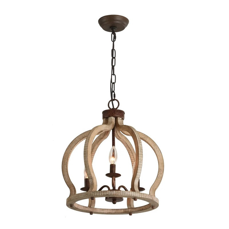 Vivinir Vintage Industrial Aura Landhaus Holz Pendelleuchte-Letslighting