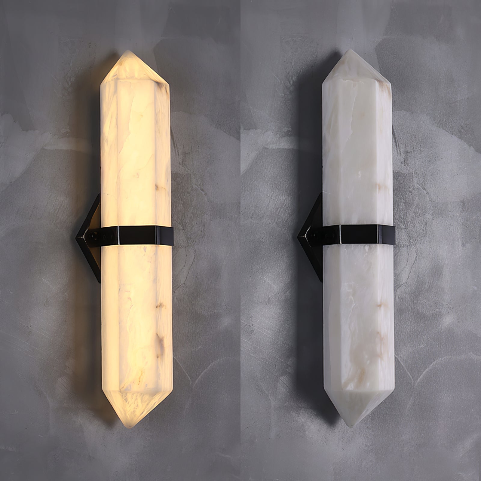 Alabaster Obelisk Wall Sconce - Blowlighting
