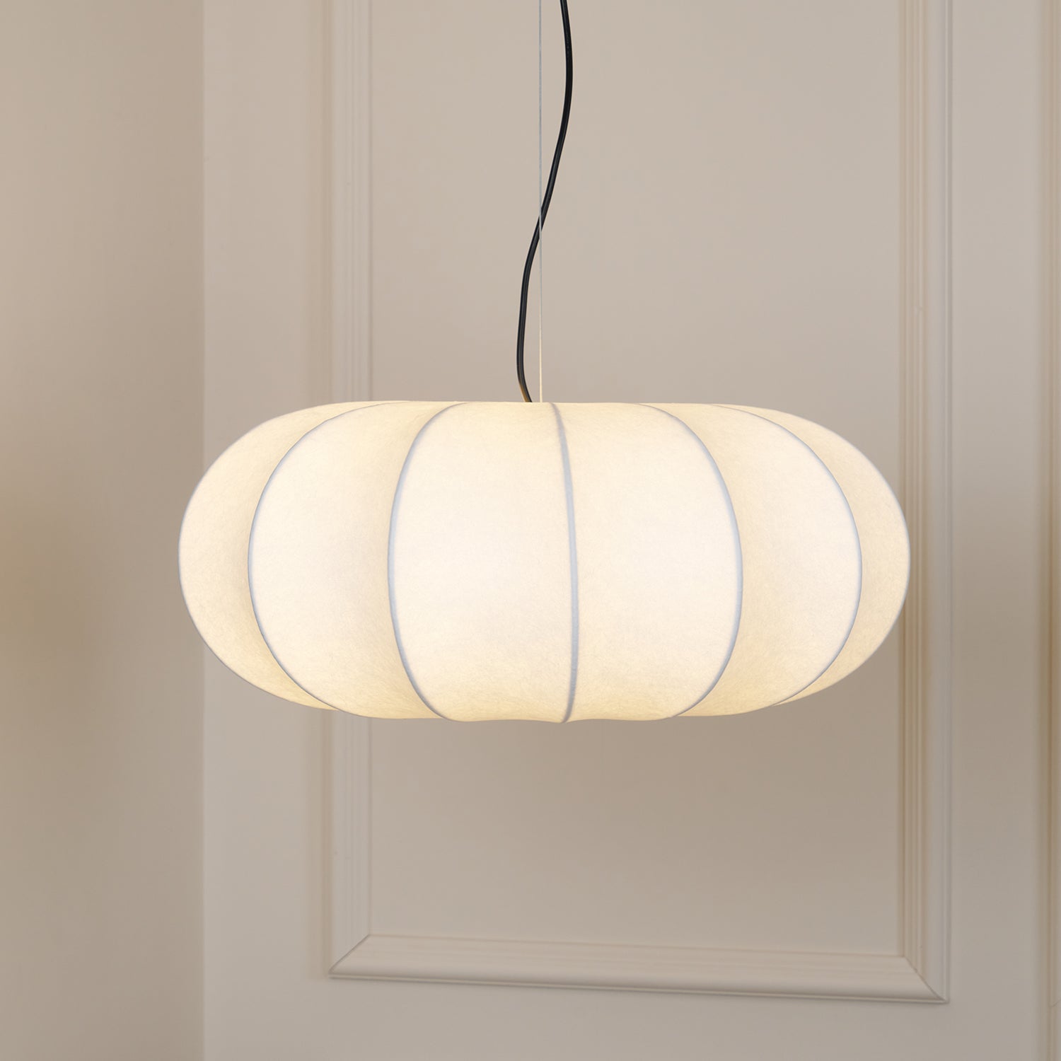 Oblate Silk Pendant Lamp - Blowlighting