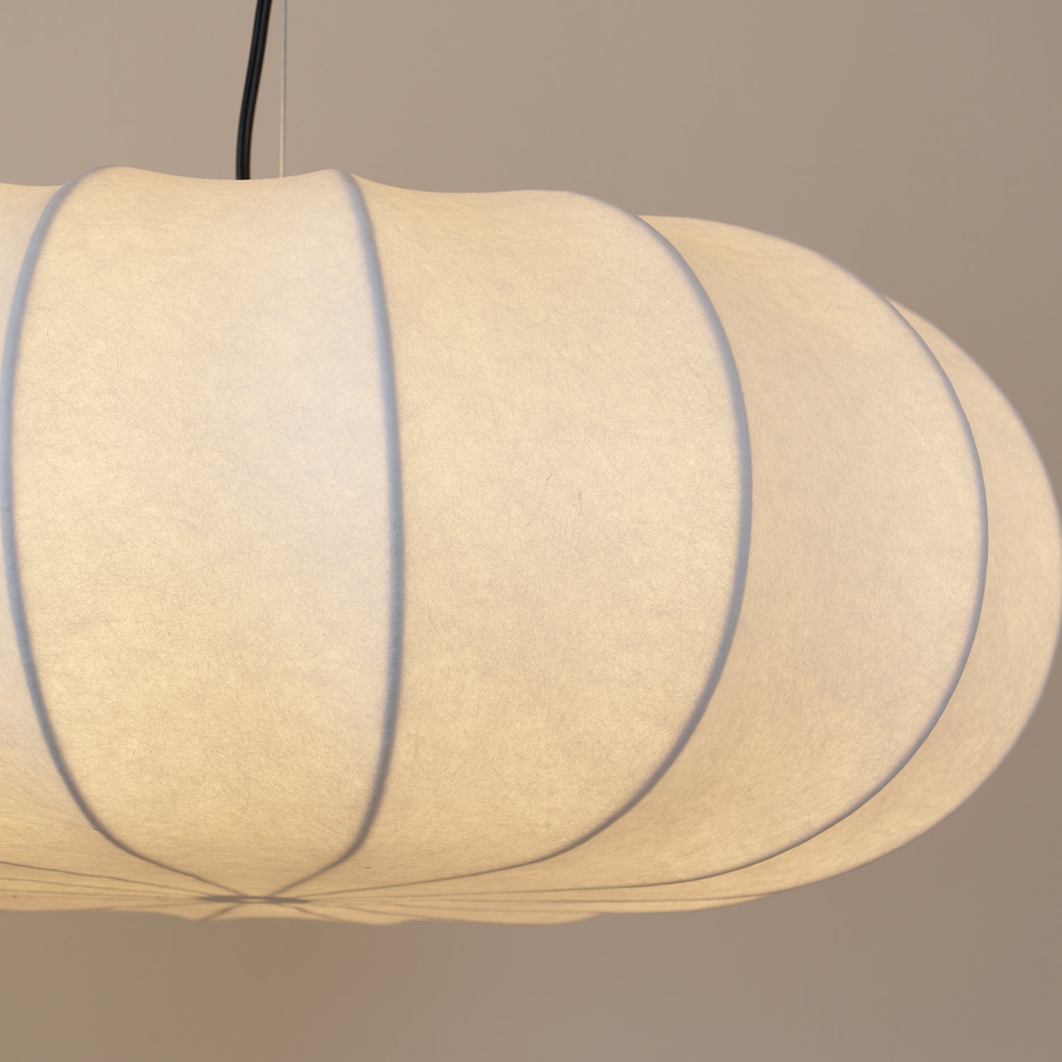 Oblate Silk Pendant Lamp - Blowlighting