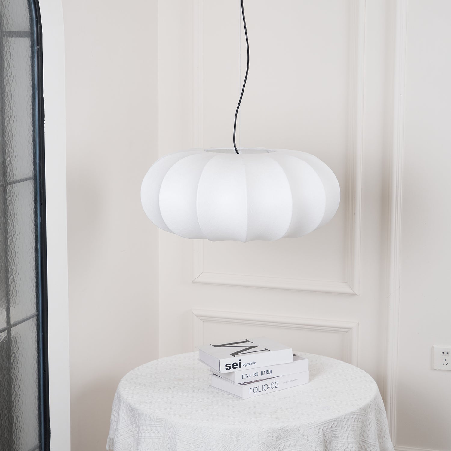 Oblate Silk Pendant Lamp - Blowlighting
