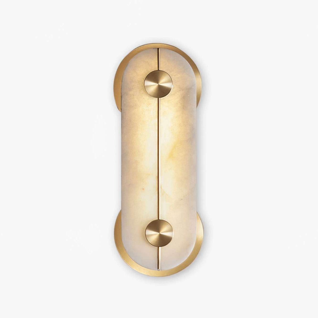 Selene Alabaster Wall Light Brass - Neutralighting