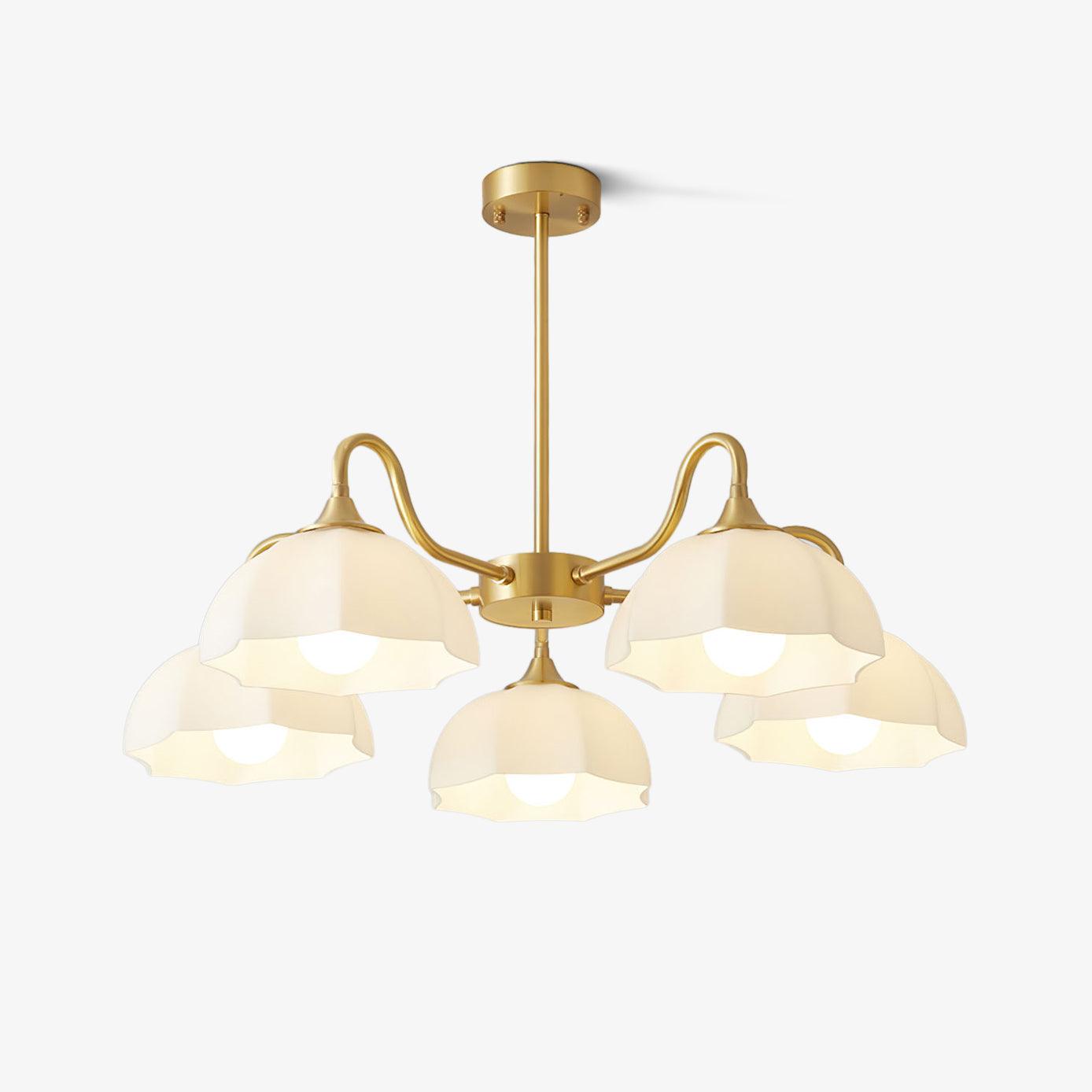 Lustra Kronleuchter Achteckige Glasschale Kupfer-Letslighting