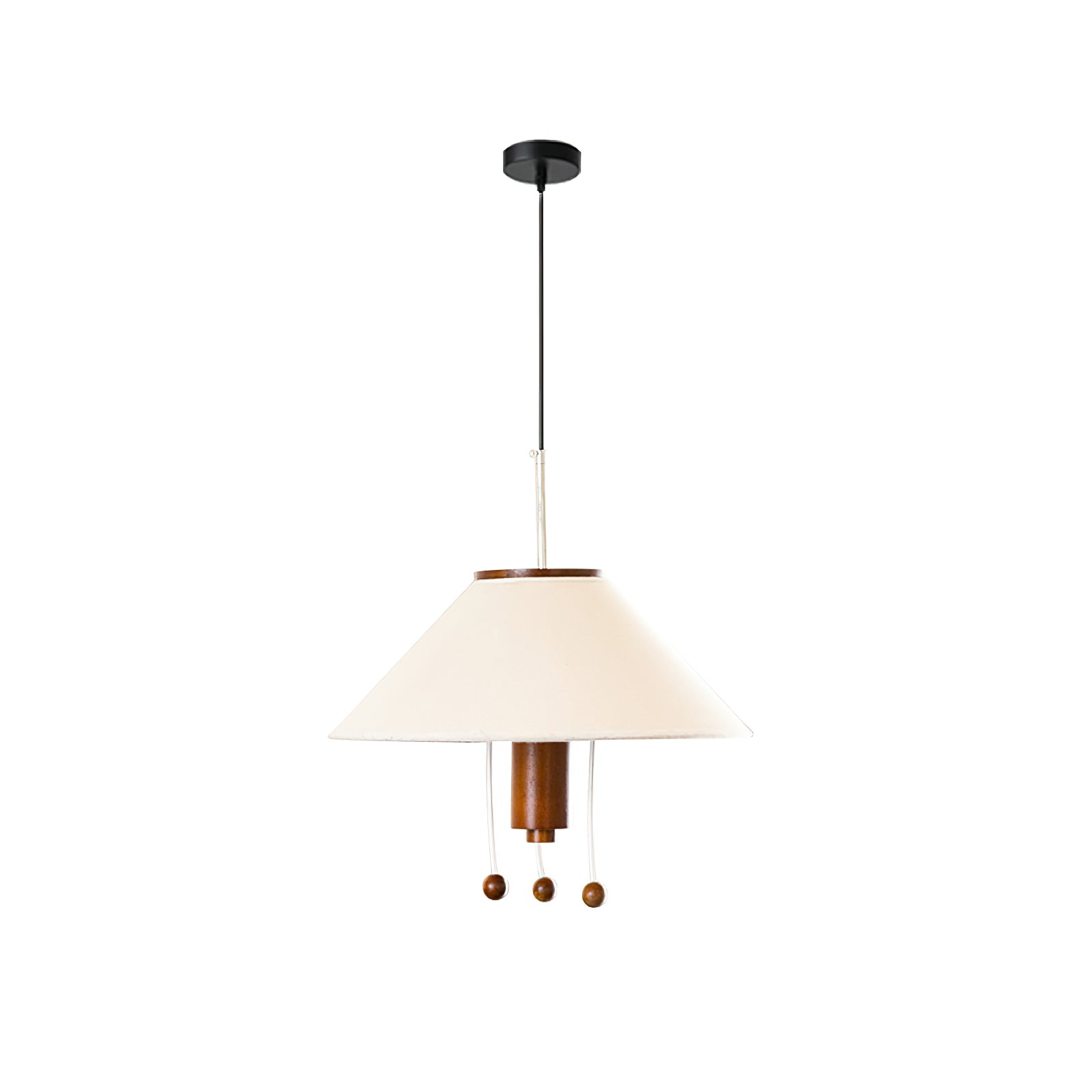 Zathee Nordic Art Klassische Pendelleuchte aus Holz und Stoff-Letslighting