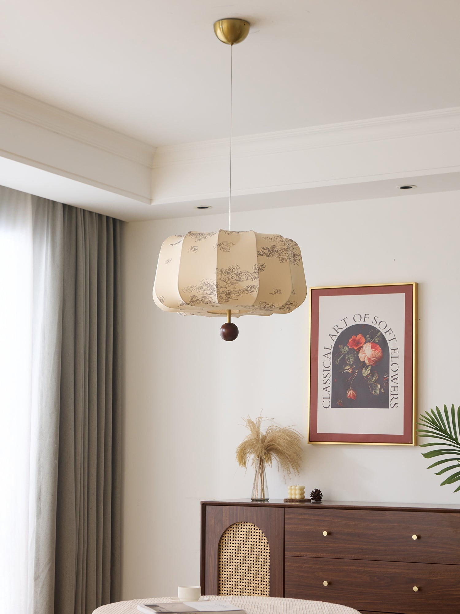 Valera Holz & Stoff Pendelleuchte-Letslighting