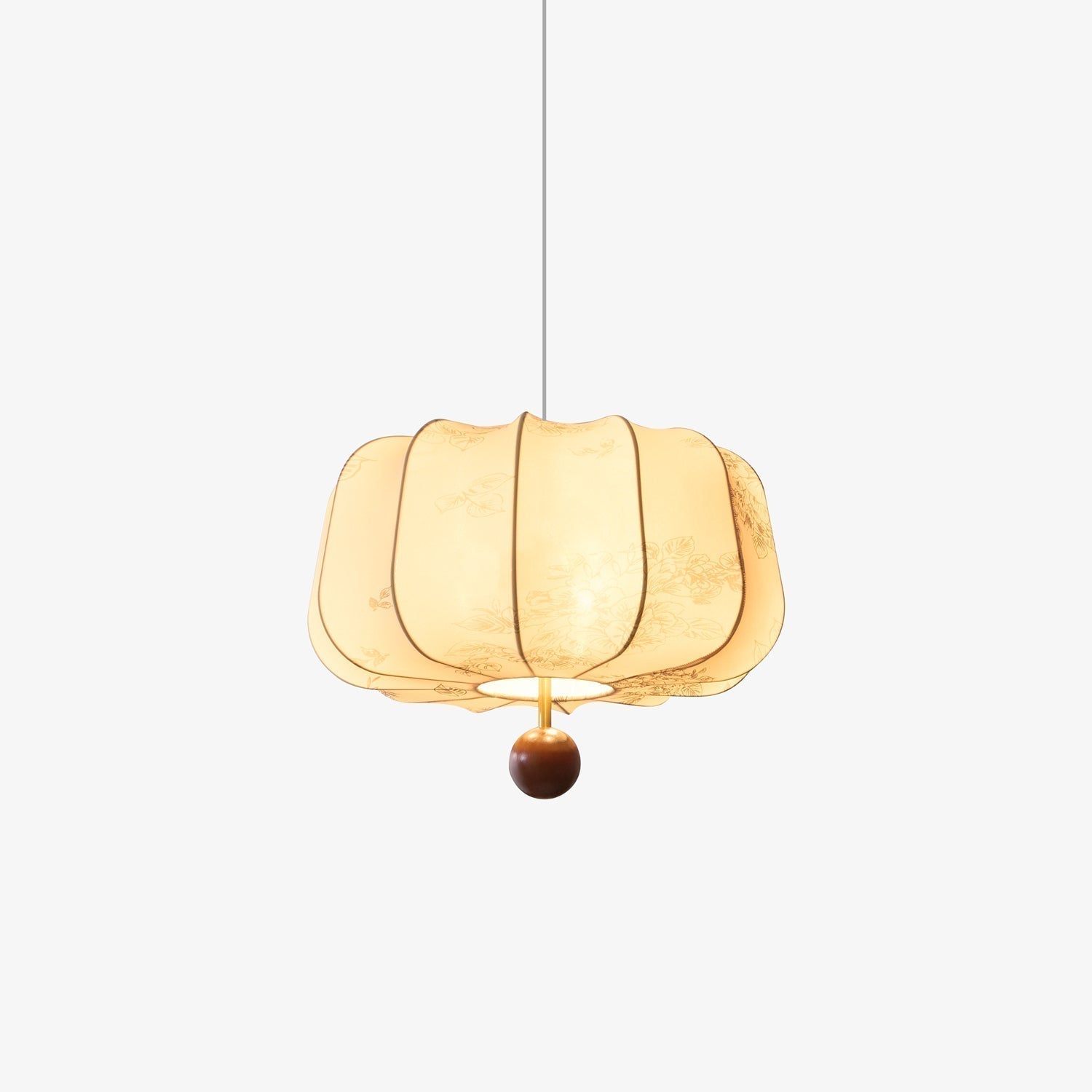 Valera Holz & Stoff Pendelleuchte-Letslighting