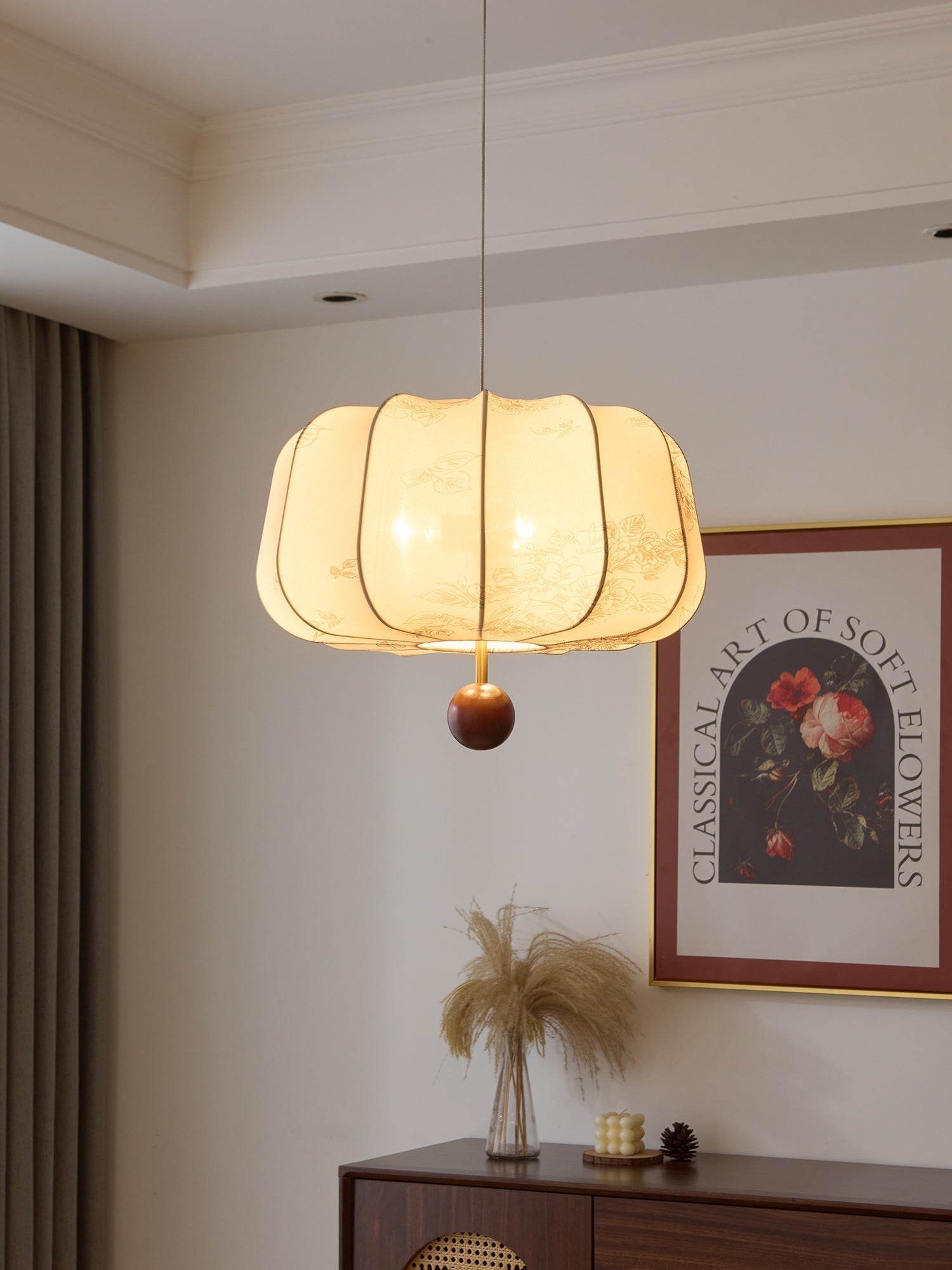 Valera Holz & Stoff Pendelleuchte-Letslighting
