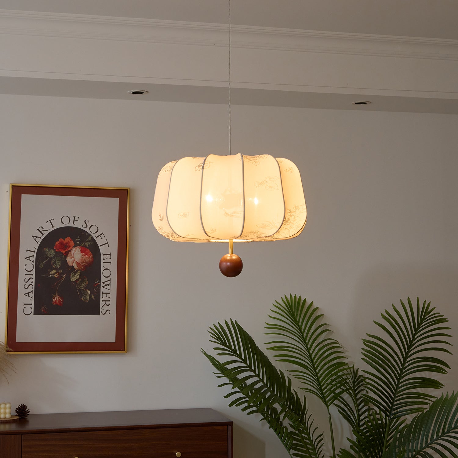 Valera Holz & Stoff Pendelleuchte-Letslighting