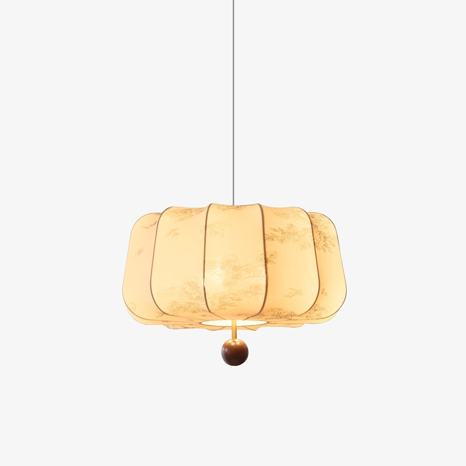 Valera Holz & Stoff Pendelleuchte-Letslighting