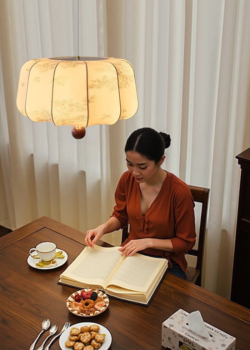 Valera Holz & Stoff Pendelleuchte-Letslighting
