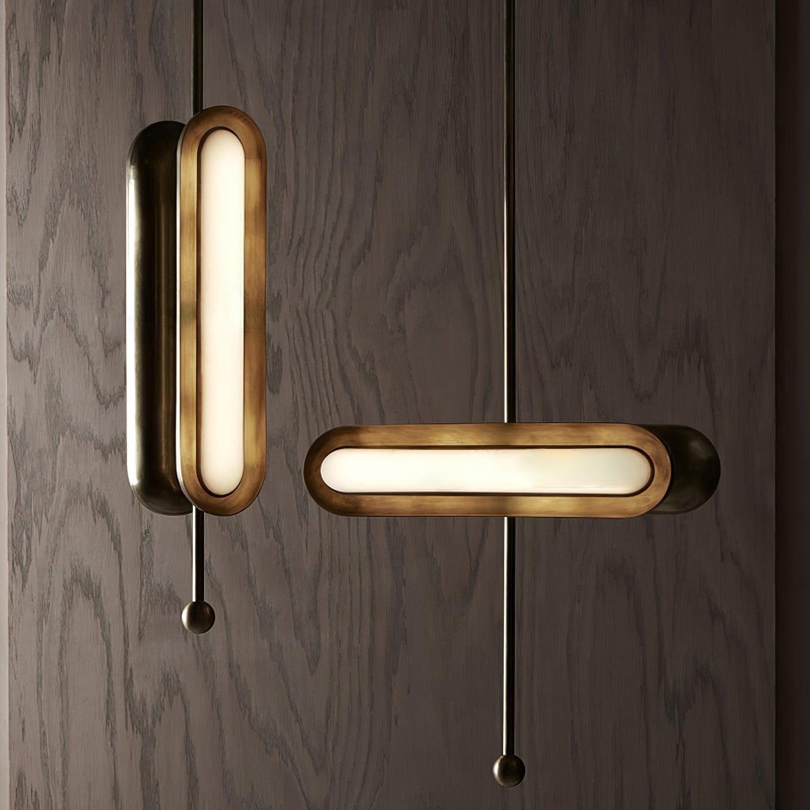 Lyvinaris Geometrische Lineare Pendelleuchte aus Messing-Letslighting