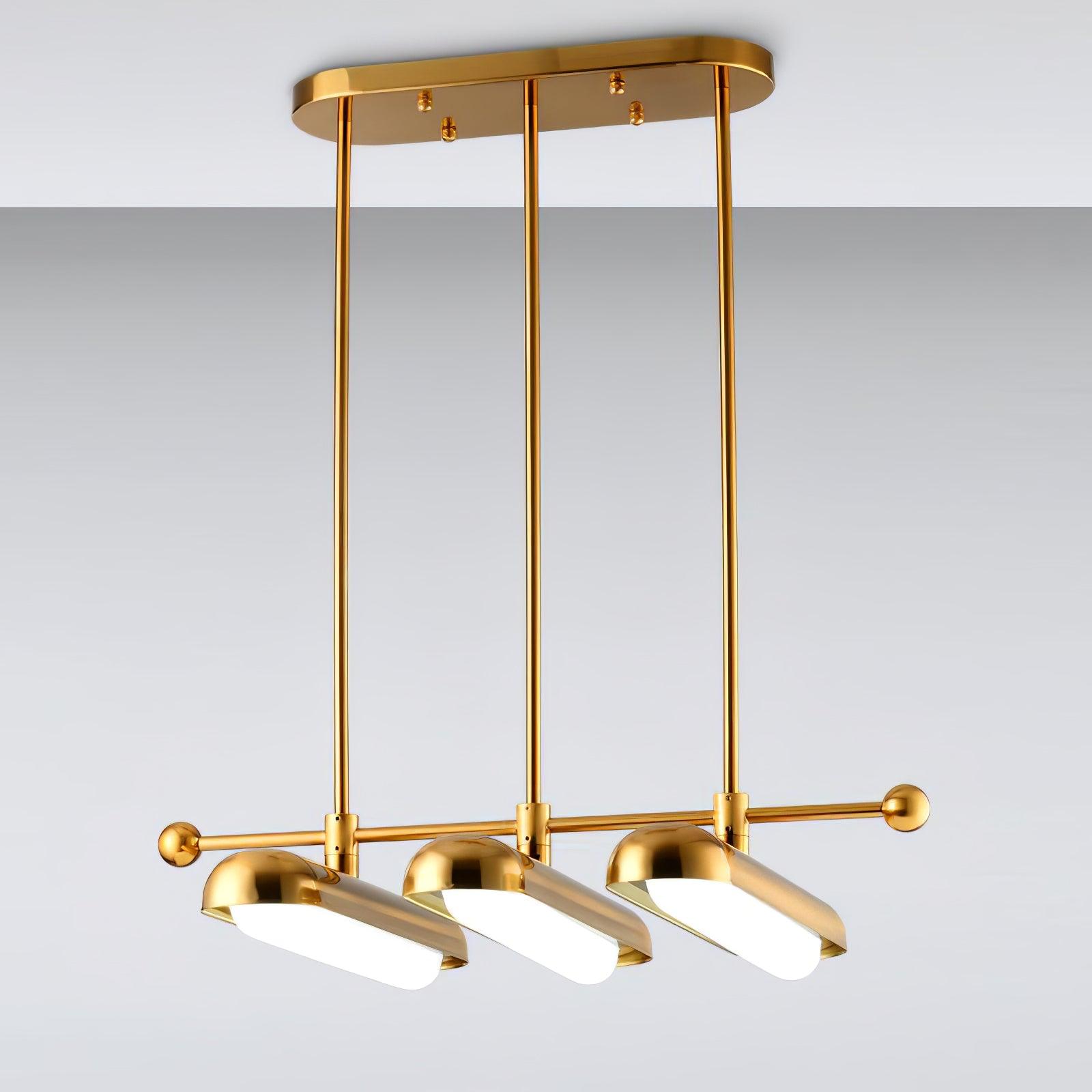 Lyvinaris Geometrische Lineare Pendelleuchte aus Messing-Letslighting
