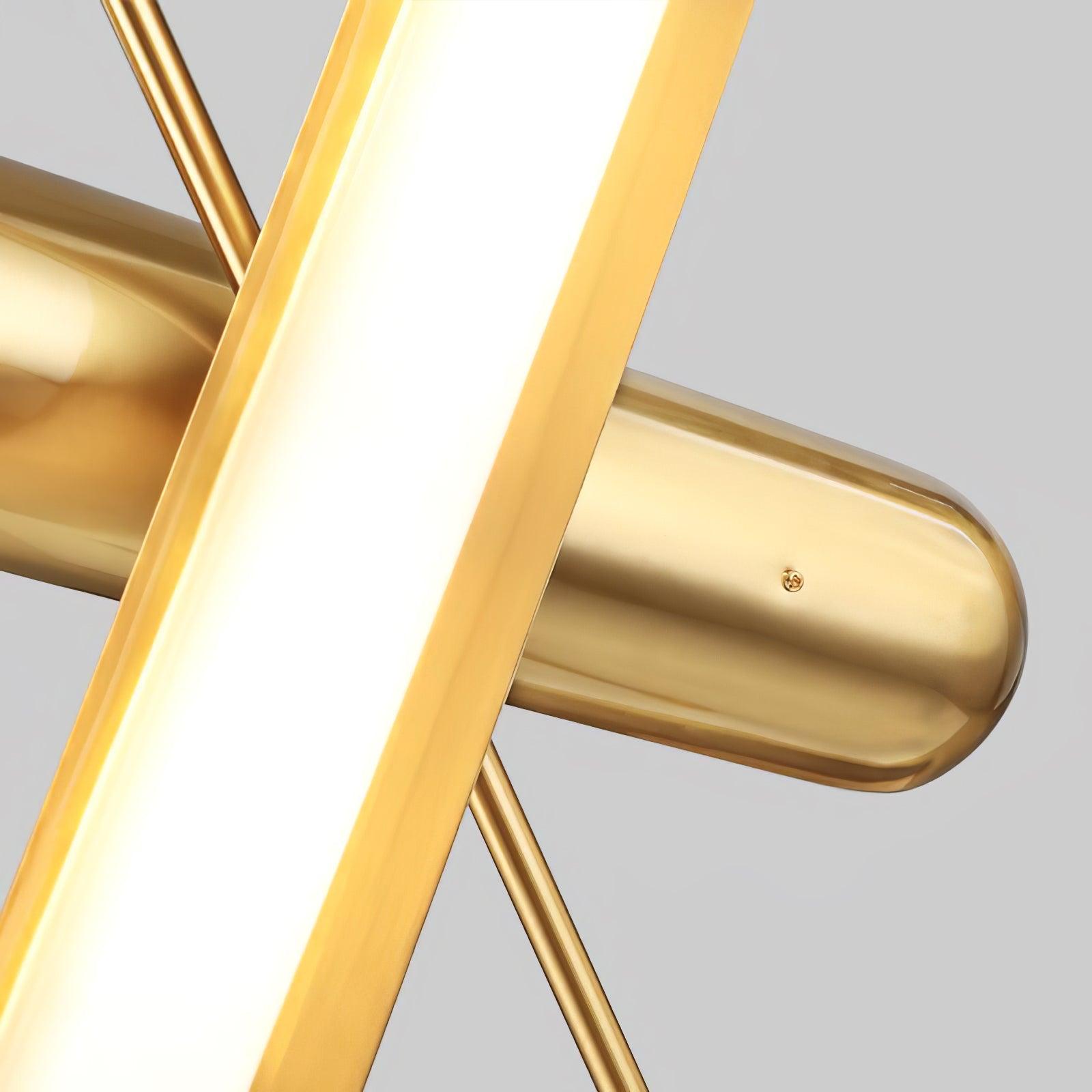 Lyvinaris Geometrische Lineare Pendelleuchte aus Messing-Letslighting
