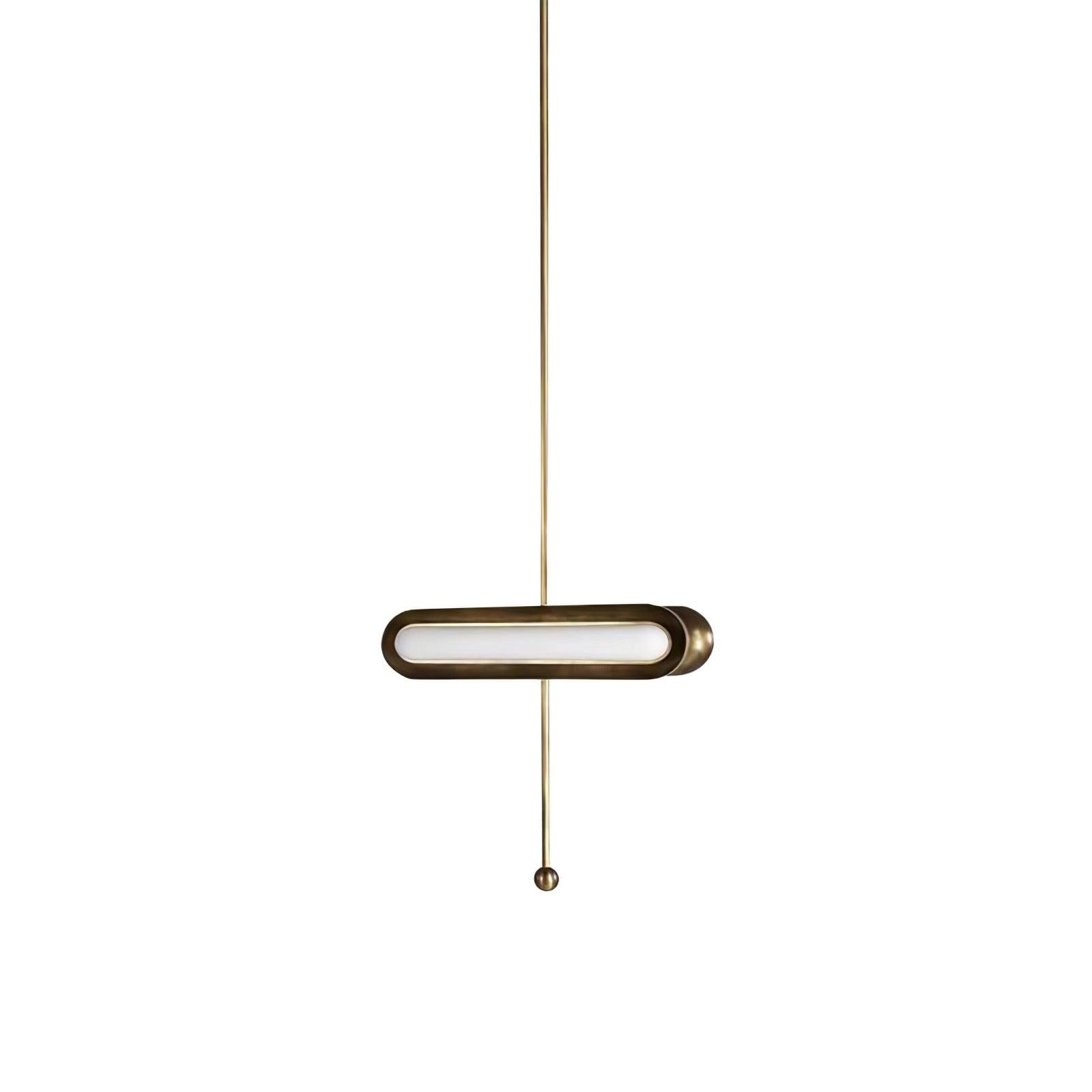 Lyvinaris Geometrische Lineare Pendelleuchte aus Messing-Letslighting