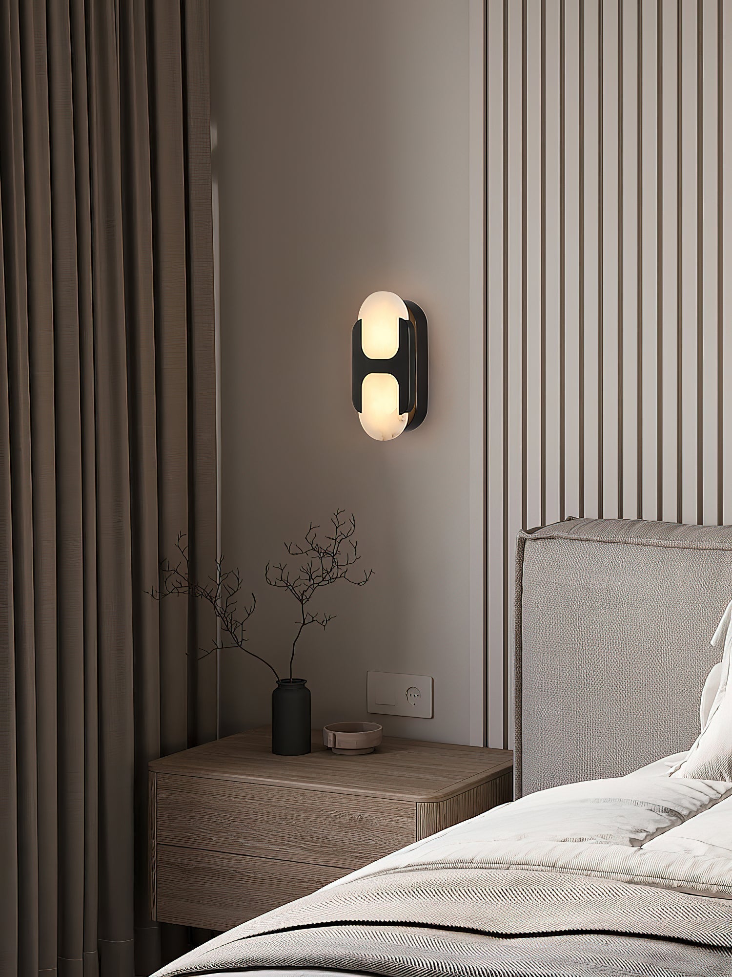 Lylaearis Modern Minimalist Alabaster Wall Lamp - Letslighting