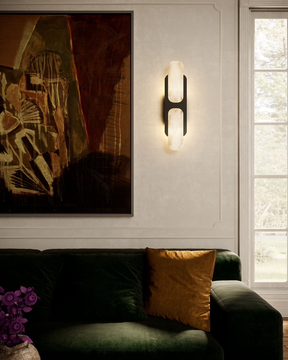 Ulthaora Double Globe Alabaster Wall Light - Neutralighting