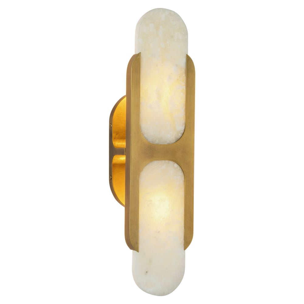 Ulthaora Double Globe Alabaster Wall Light - Neutralighting