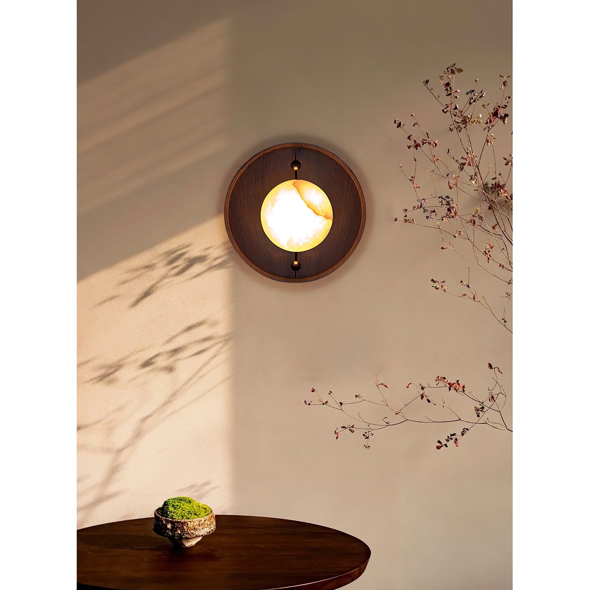 Evtala Modern Minimalist Metal Alabaster Wall Lamp - Letslighting