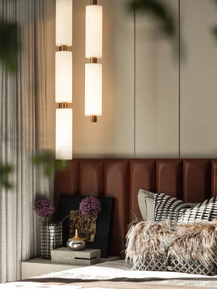 Zovarion Modern Minimalist Cluster Alabaster Pendant Light - Letslighting