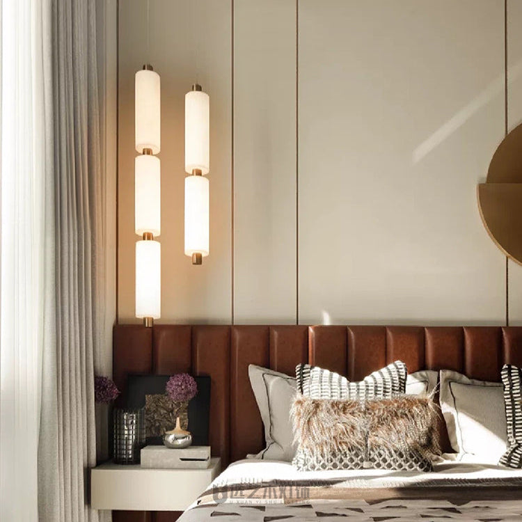 Zovarion Modern Minimalist Cluster Alabaster Pendant Light - Letslighting