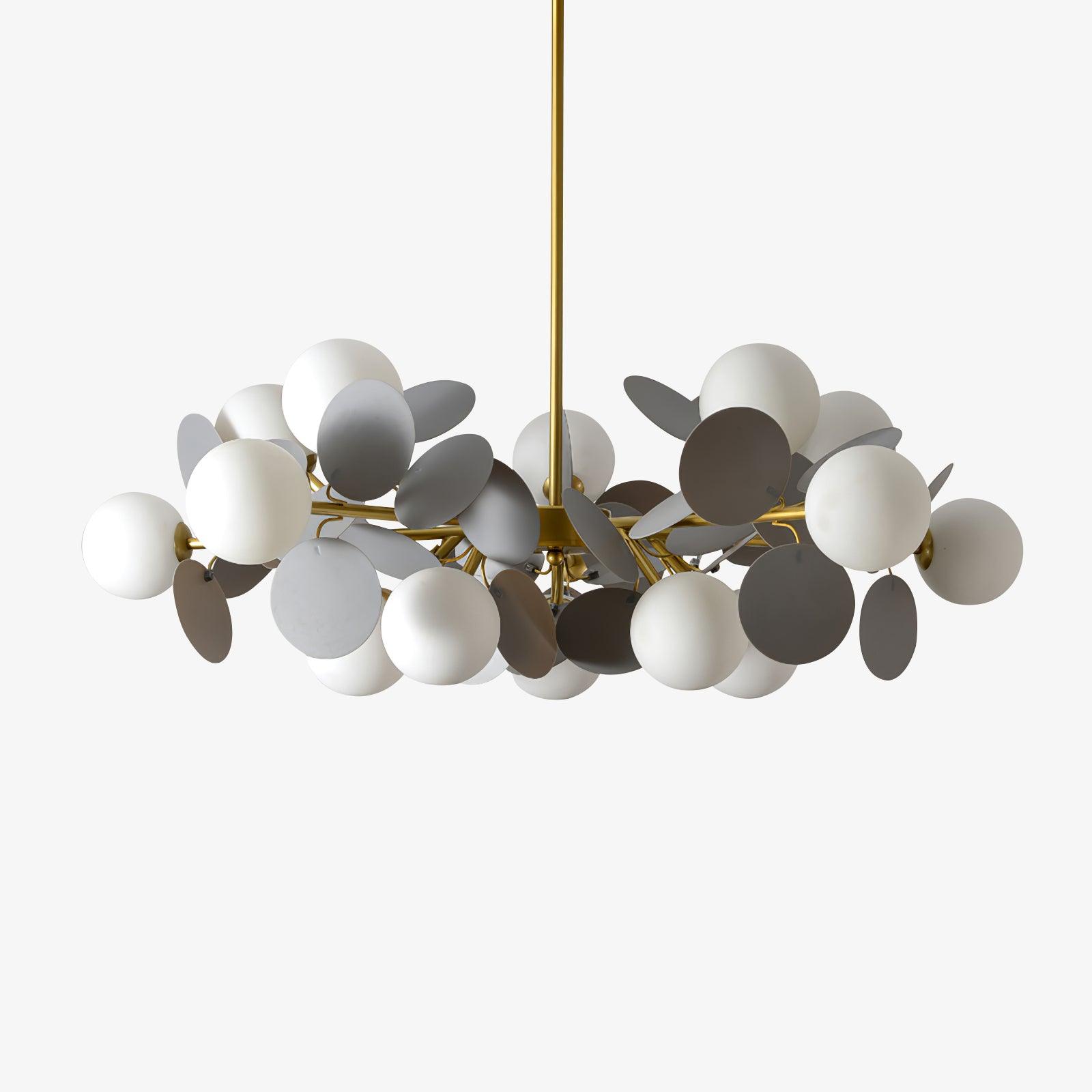 Lustra Kronleuchter Off-White Baum Acht Offene Schirme-Letslighting