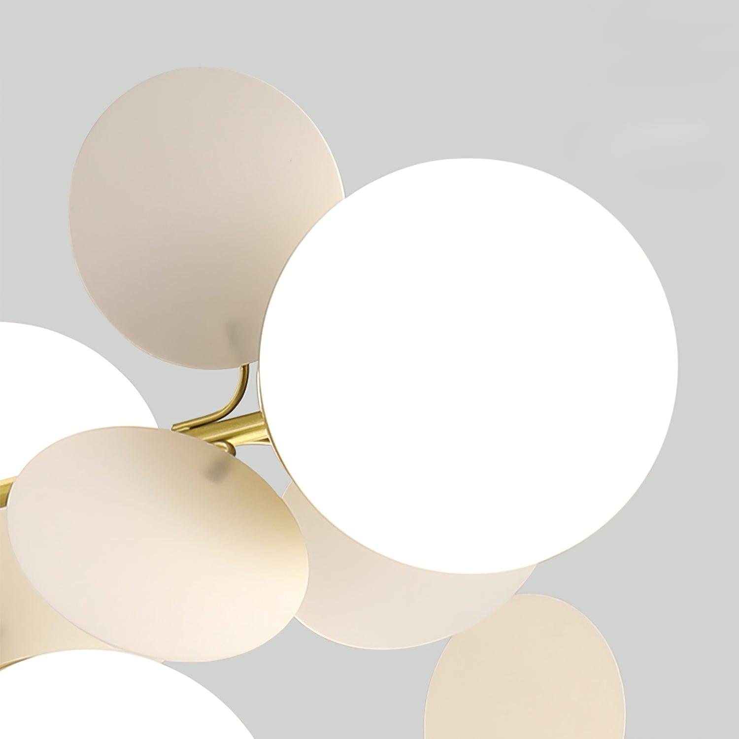 Lustra Kronleuchter Off-White Baum Acht Offene Schirme-Letslighting
