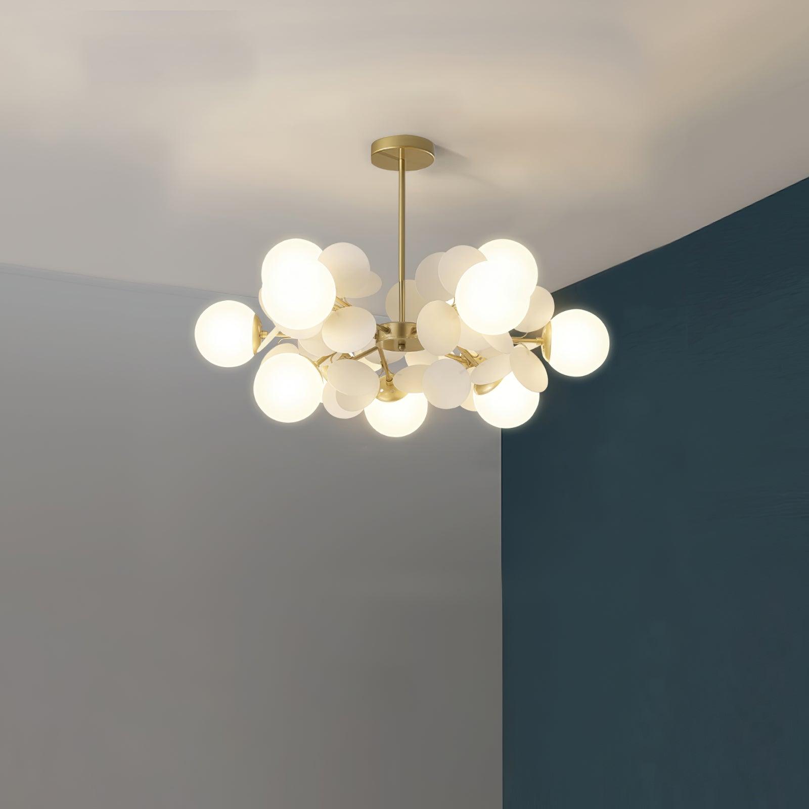 Lustra Kronleuchter Off-White Baum Acht Offene Schirme-Letslighting