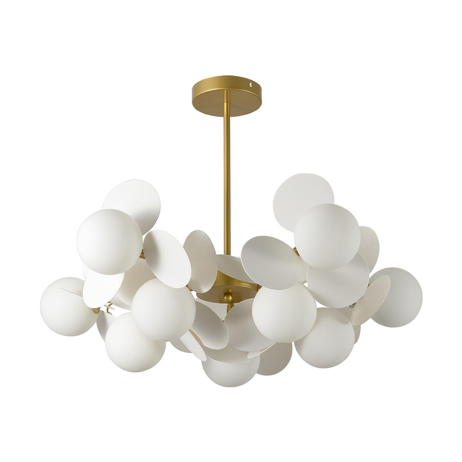 Lustra Kronleuchter Off-White Baum Acht Offene Schirme-Letslighting