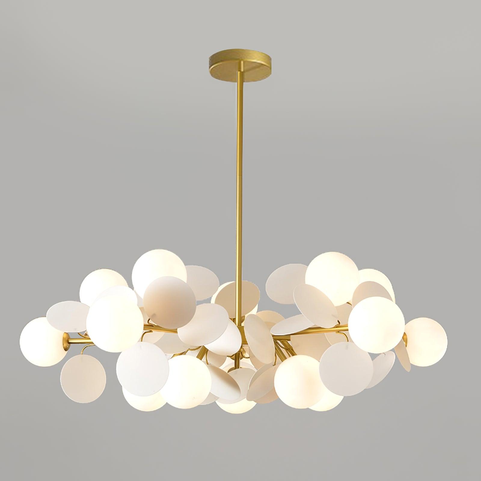 Lustra Kronleuchter Off-White Baum Acht Offene Schirme-Letslighting