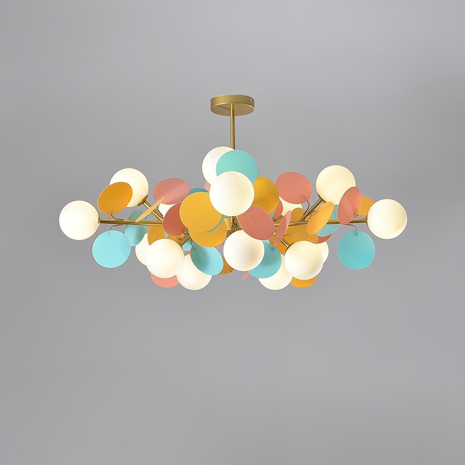 Lustra Kronleuchter Off-White Baum Acht Offene Schirme-Letslighting