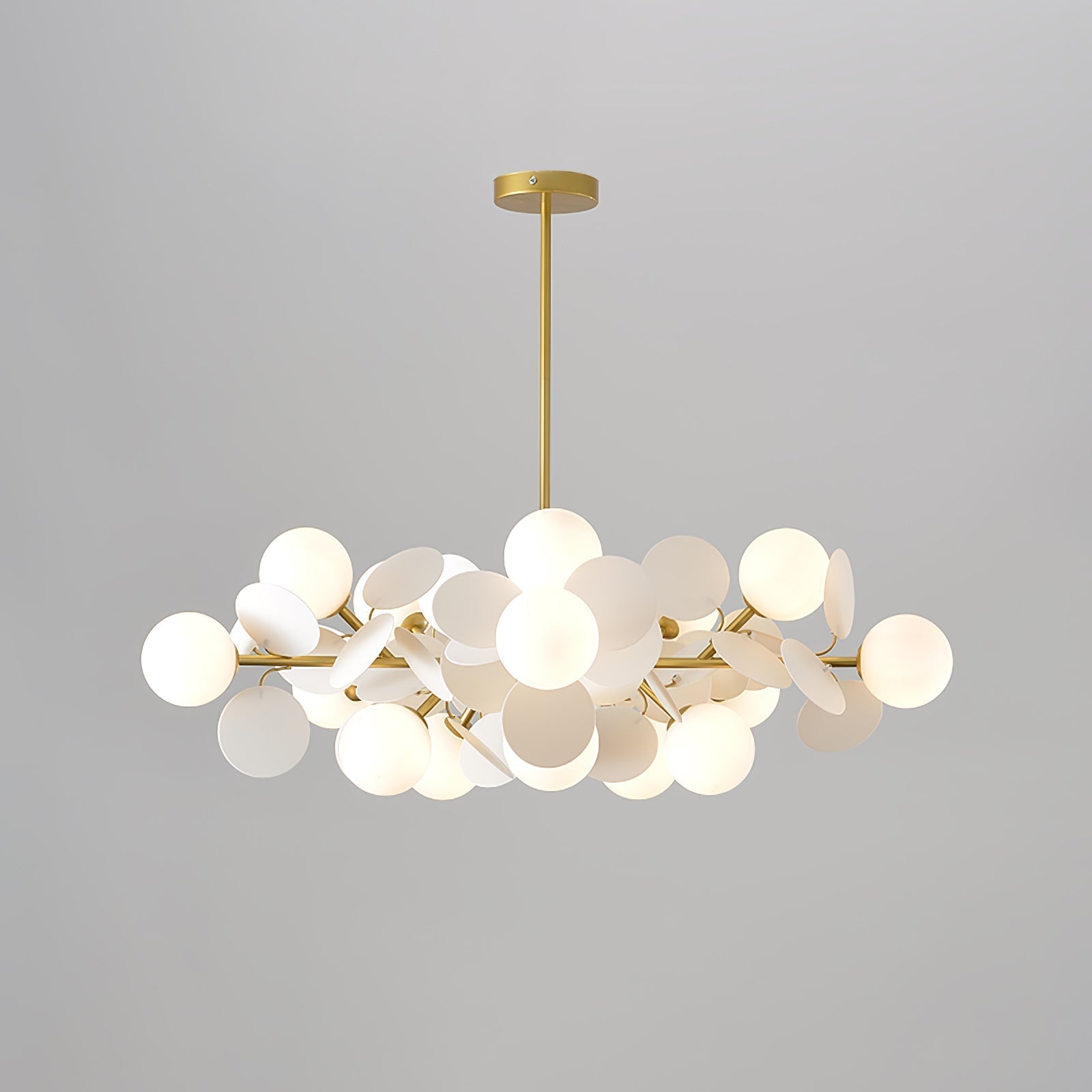 Lustra Kronleuchter Off-White Baum Acht Offene Schirme-Letslighting