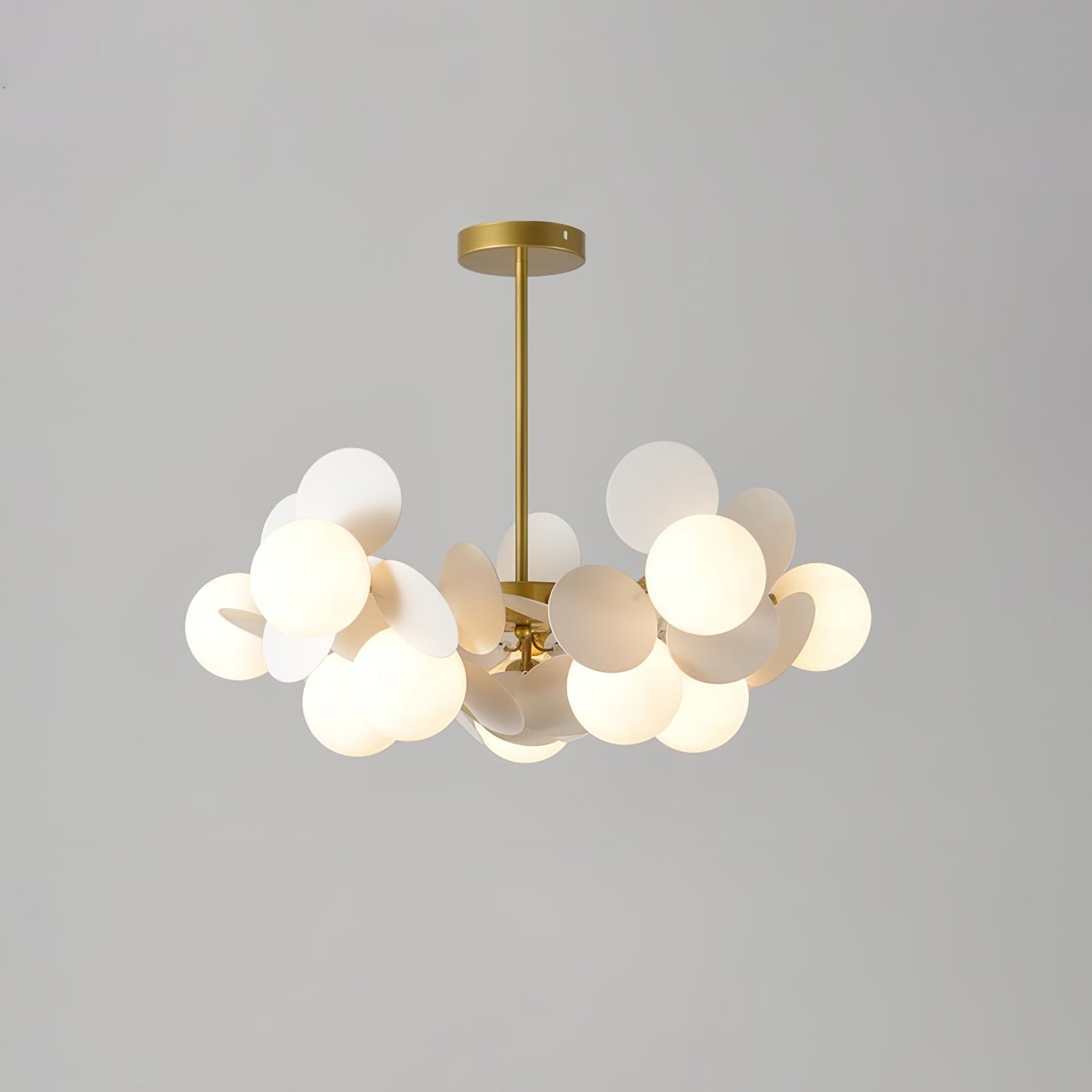 Lustra Kronleuchter Off-White Baum Acht Offene Schirme-Letslighting