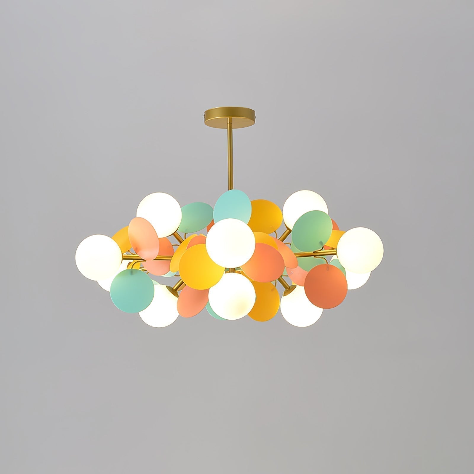 Lustra Kronleuchter Off-White Baum Acht Offene Schirme-Letslighting
