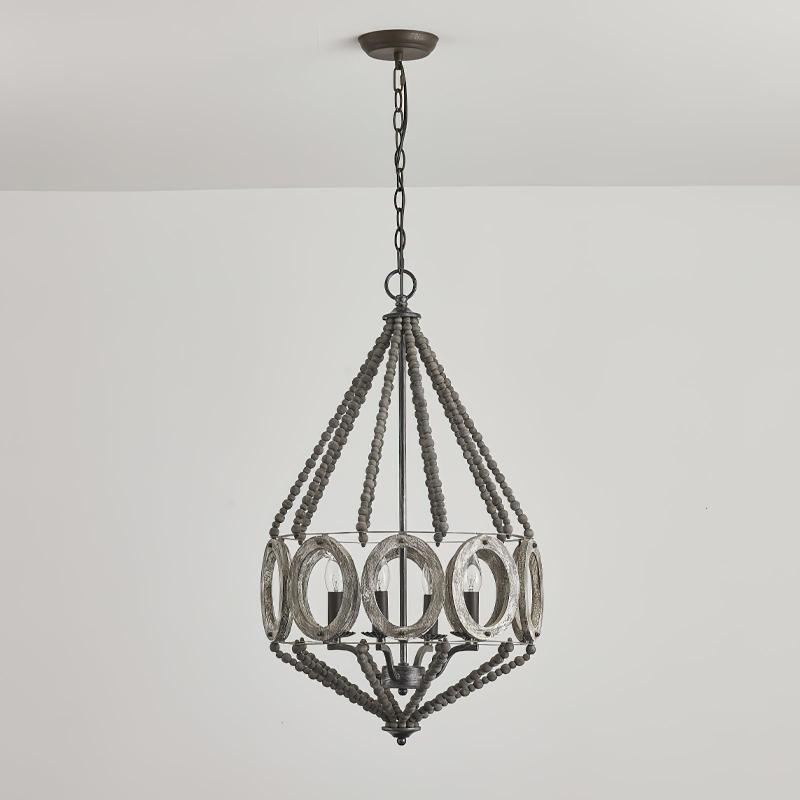 Zasorila Vintage Kronleuchter aus Holz-Letslighting