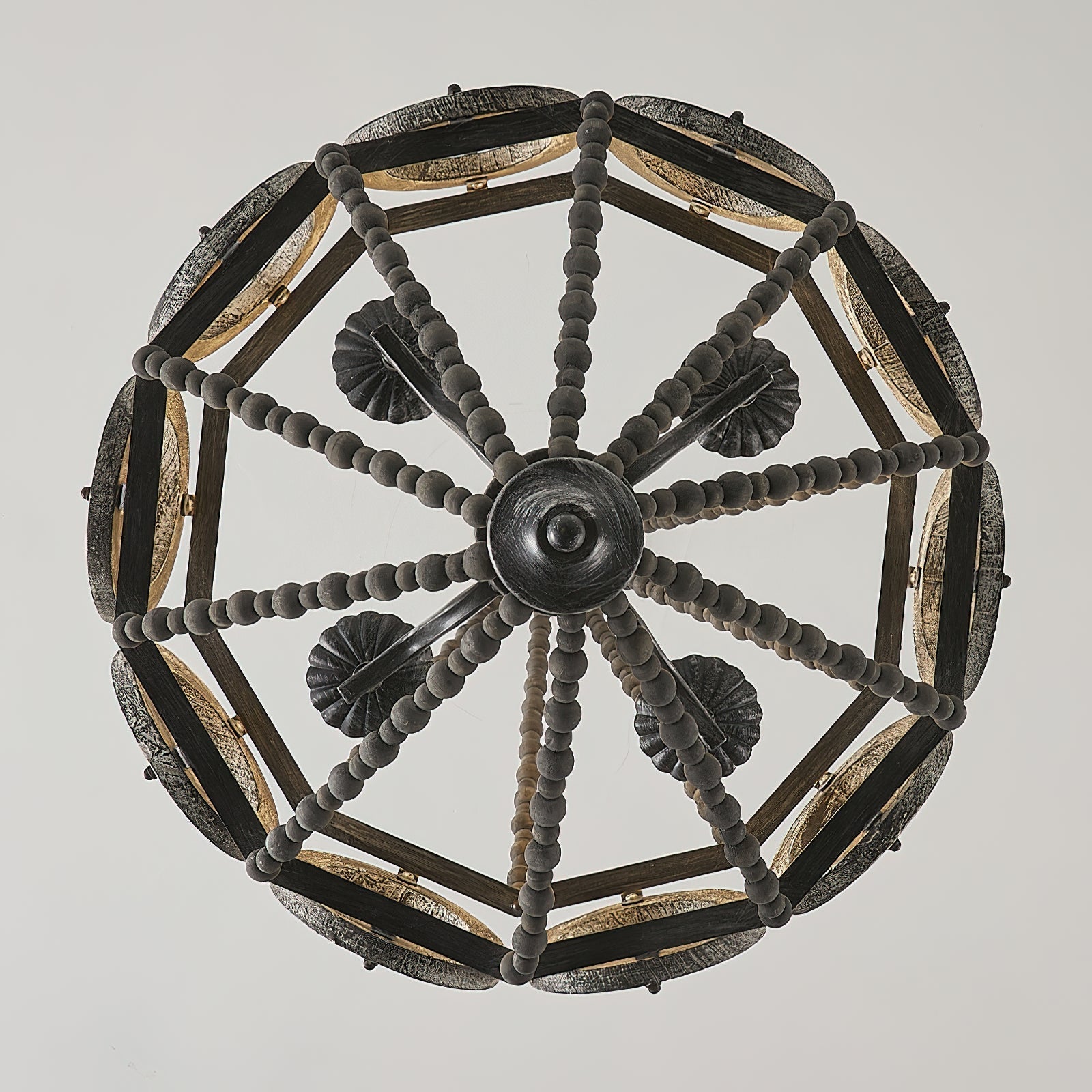 Zasorila Vintage Kronleuchter aus Holz-Letslighting